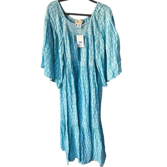 Anaak Amina Bell Maxi Dress in blue bell S NWT - Picture 4 of 7